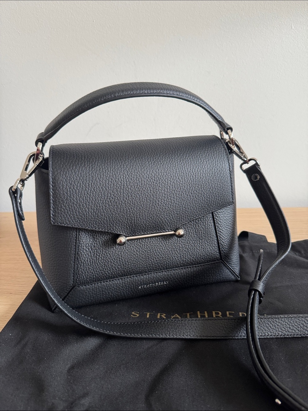 Strathberry Mosaic Bag black and silver